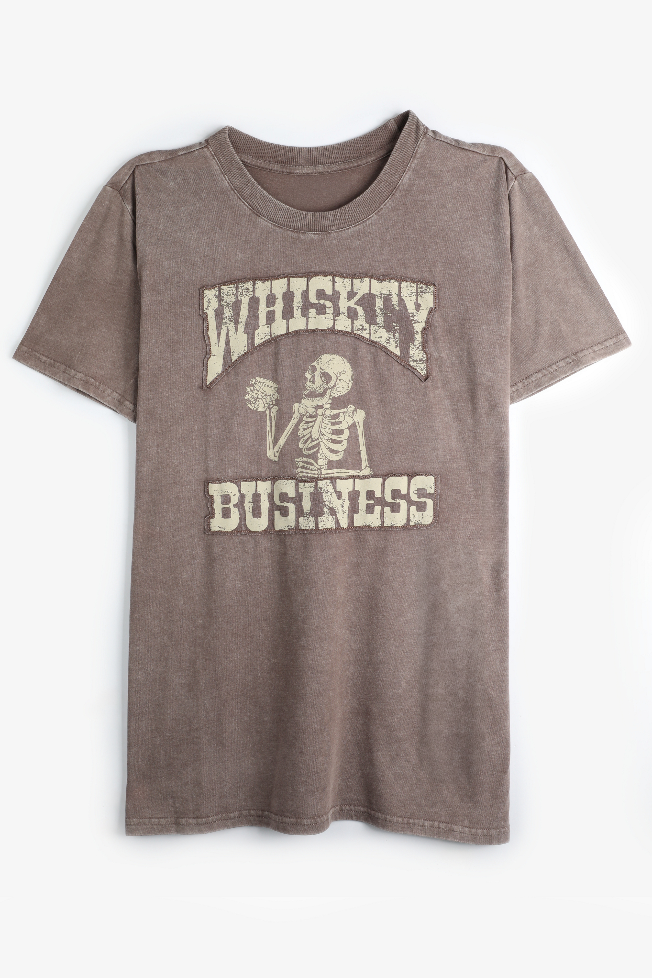 Plus Size Whiskey Business Oversized Fit Graphic Tee, , large