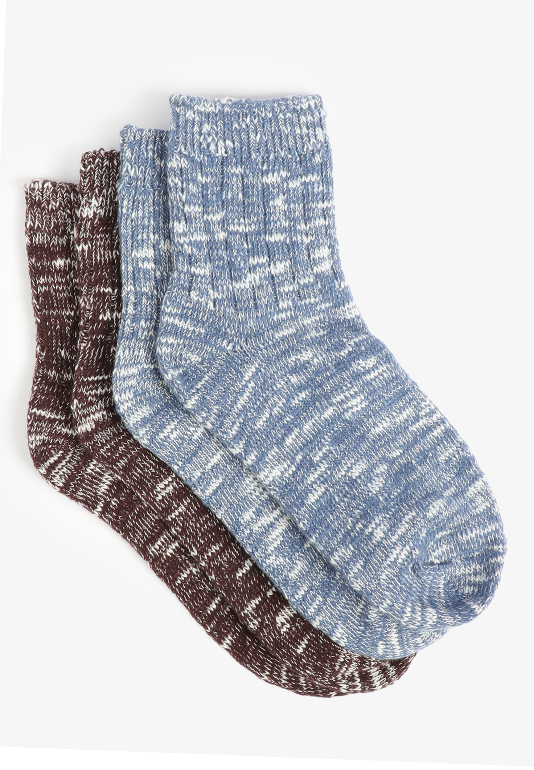 2 Pack Spacedye Short Crew Socks