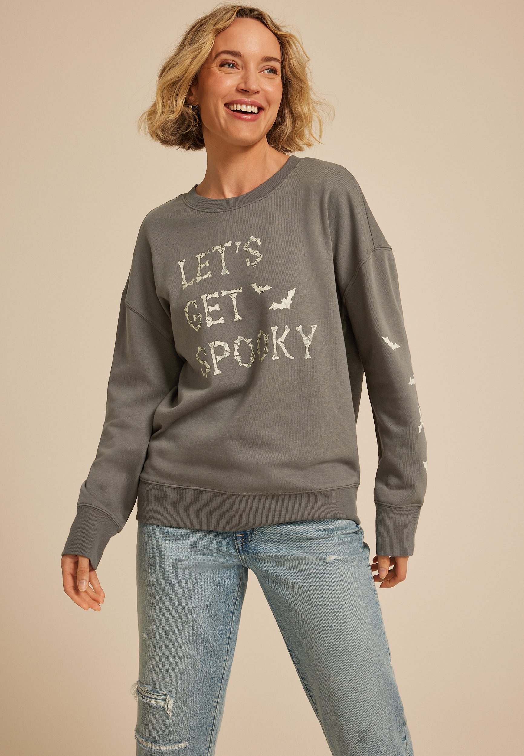 Lets Get Spooky Relaxed Fit Sweatshirt