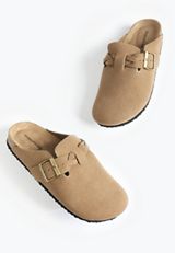 SuperCush Chloe Braided Footbed Clog, TAUPE, small
