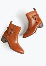 SuperCush Rachel Pointed Toe Buckle Boot, COGNAC, small