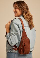 Corduroy Sling Bag, , small