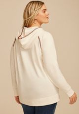 Plus Size Homeward Whipstitch Hoodie, LIGHT OATMEAL HEATHER, small