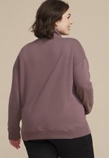 Plus Size Variegated Half Zip Sweatshirt, C4045, small
