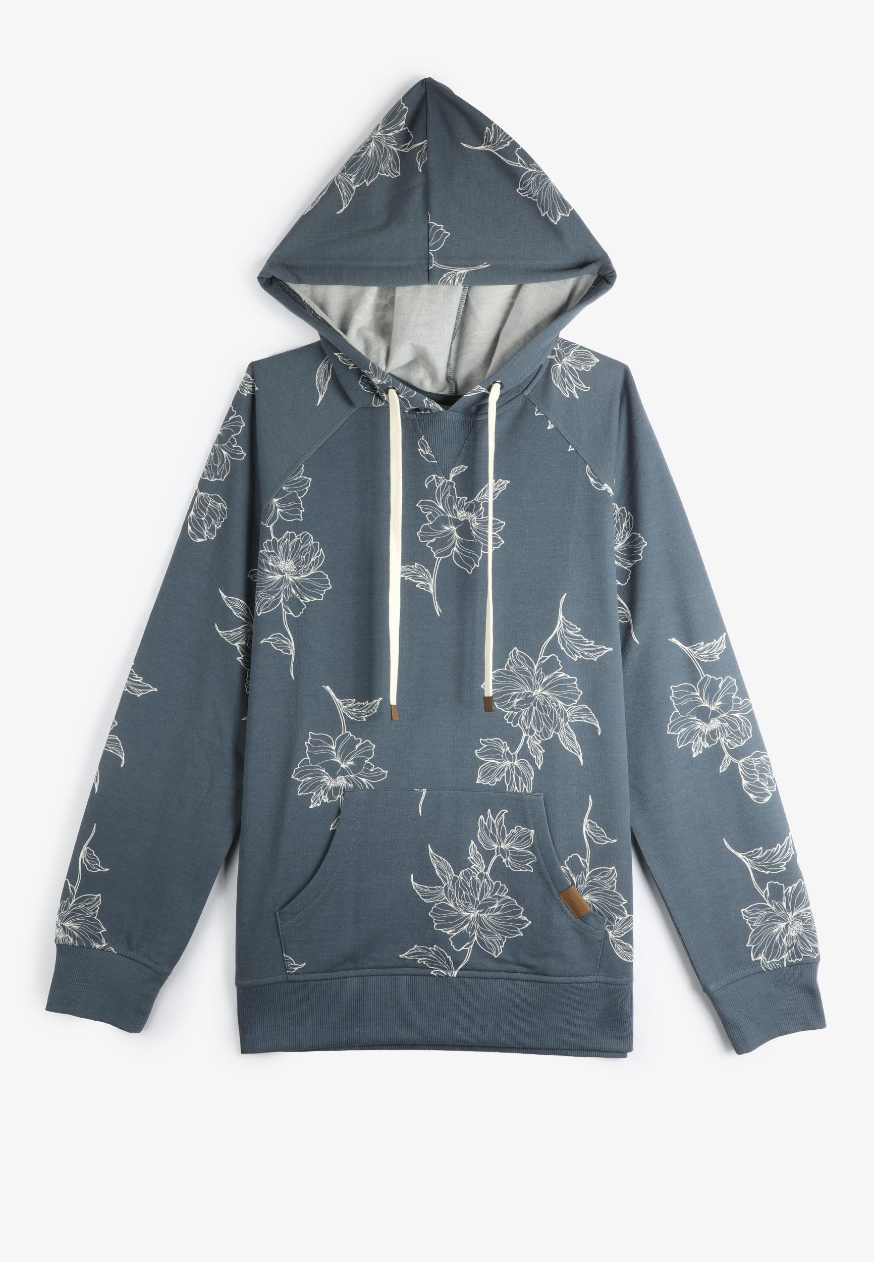 Homeward Placed Floral Hoodie, DUSK SKY, large