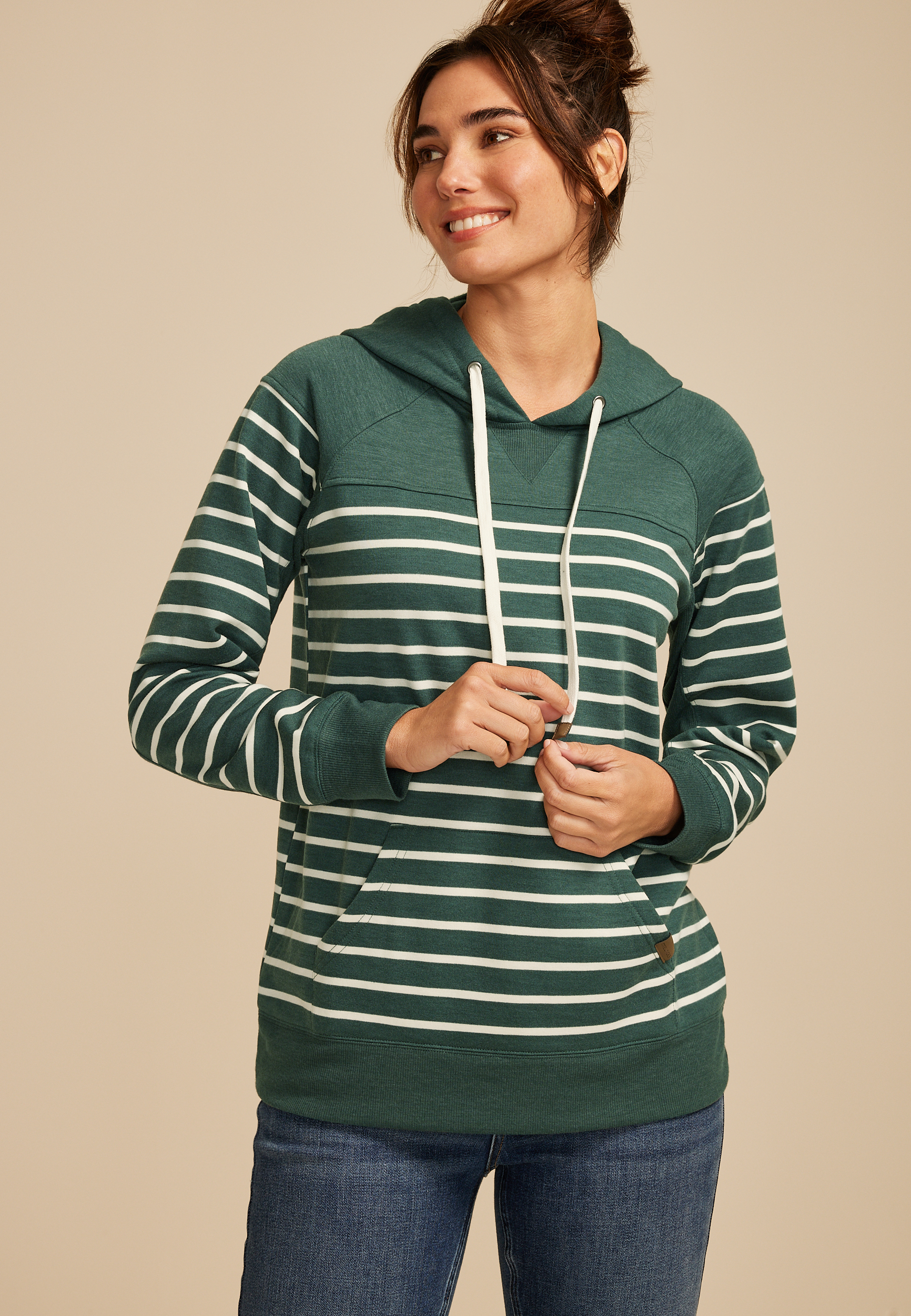 Homeward Striped Hoodie, C8125, large