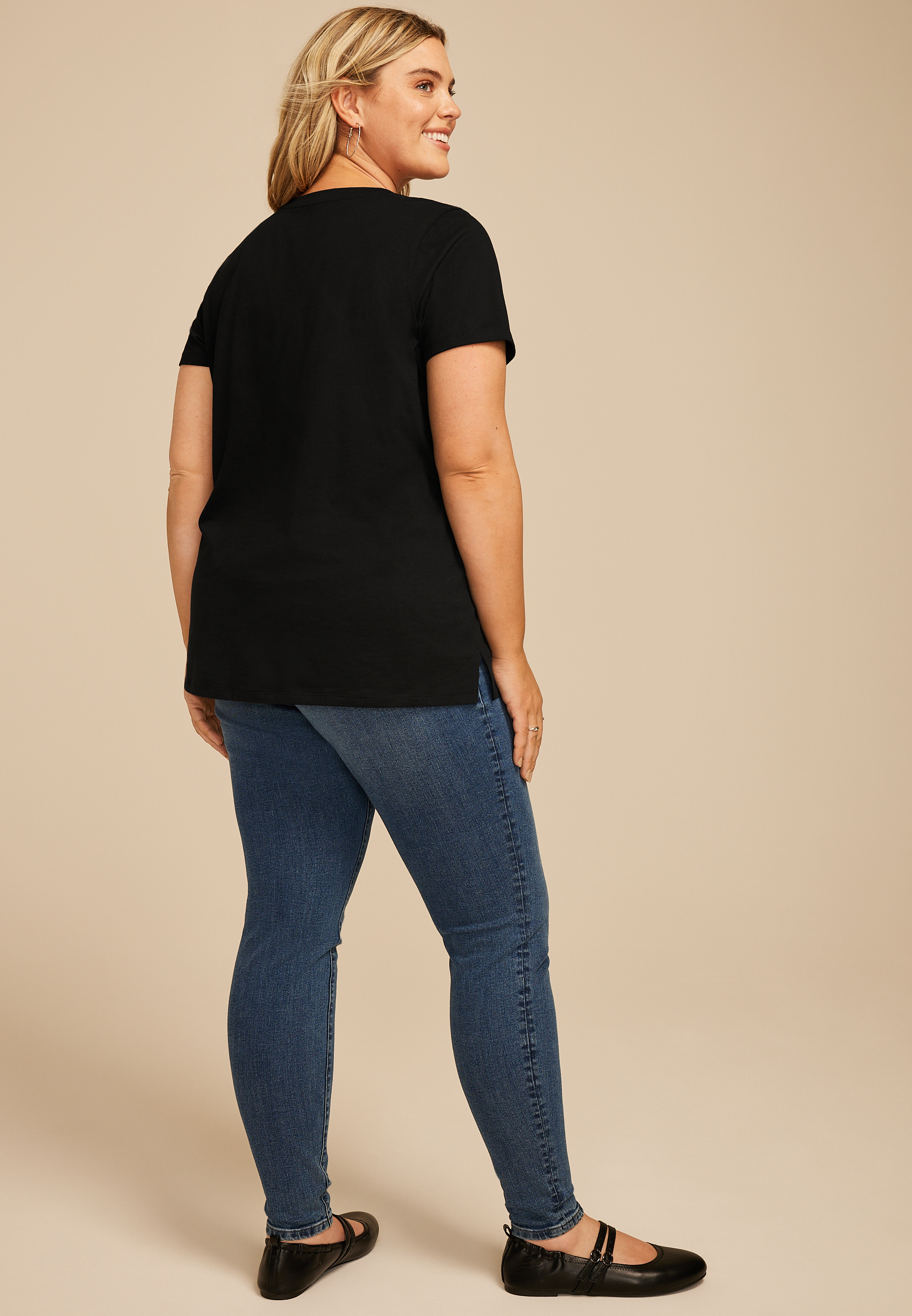 Plus Size Wicked Classic Fit Graphic Tee, BLACK, large