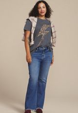 Plus Size Star Lightning Bolt Oversized Fit Graphic Tee, C1919, small