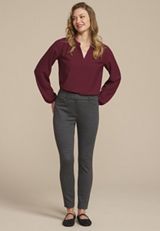 Windowpane Ponte Skinny Pant, GRAY COMBO, small