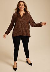 Plus Size Ponte Pull On Skinny Pant, C106, small