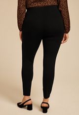 Plus Size Ponte Pull On Skinny Pant, C106, small