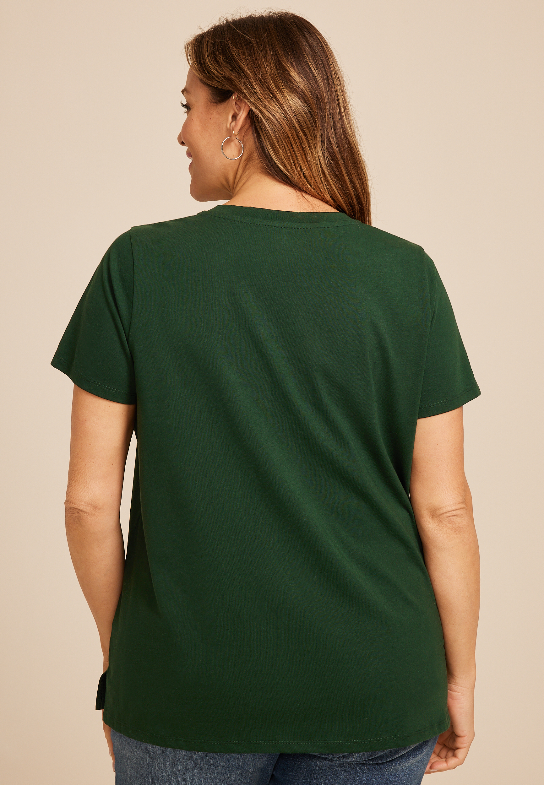 Plus Size Home For The Holidays Classic Fit Graphic Tee, , large