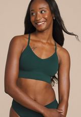 True Stretch Cable Knit Seamless Bralette, C1037, small