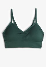 True Stretch Cable Knit Seamless Bralette, C1037, small