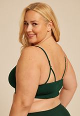 True Stretch Cable Knit Seamless Bralette, C1037, small