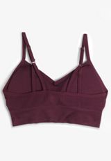 True Stretch Cable Knit Seamless Bralette, POTENT PURPLE, small