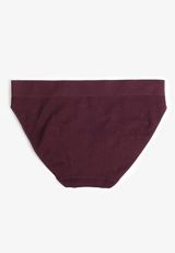 True Stretch Cable Knit Seamless Bikini Panty, POTENT PURPLE, small