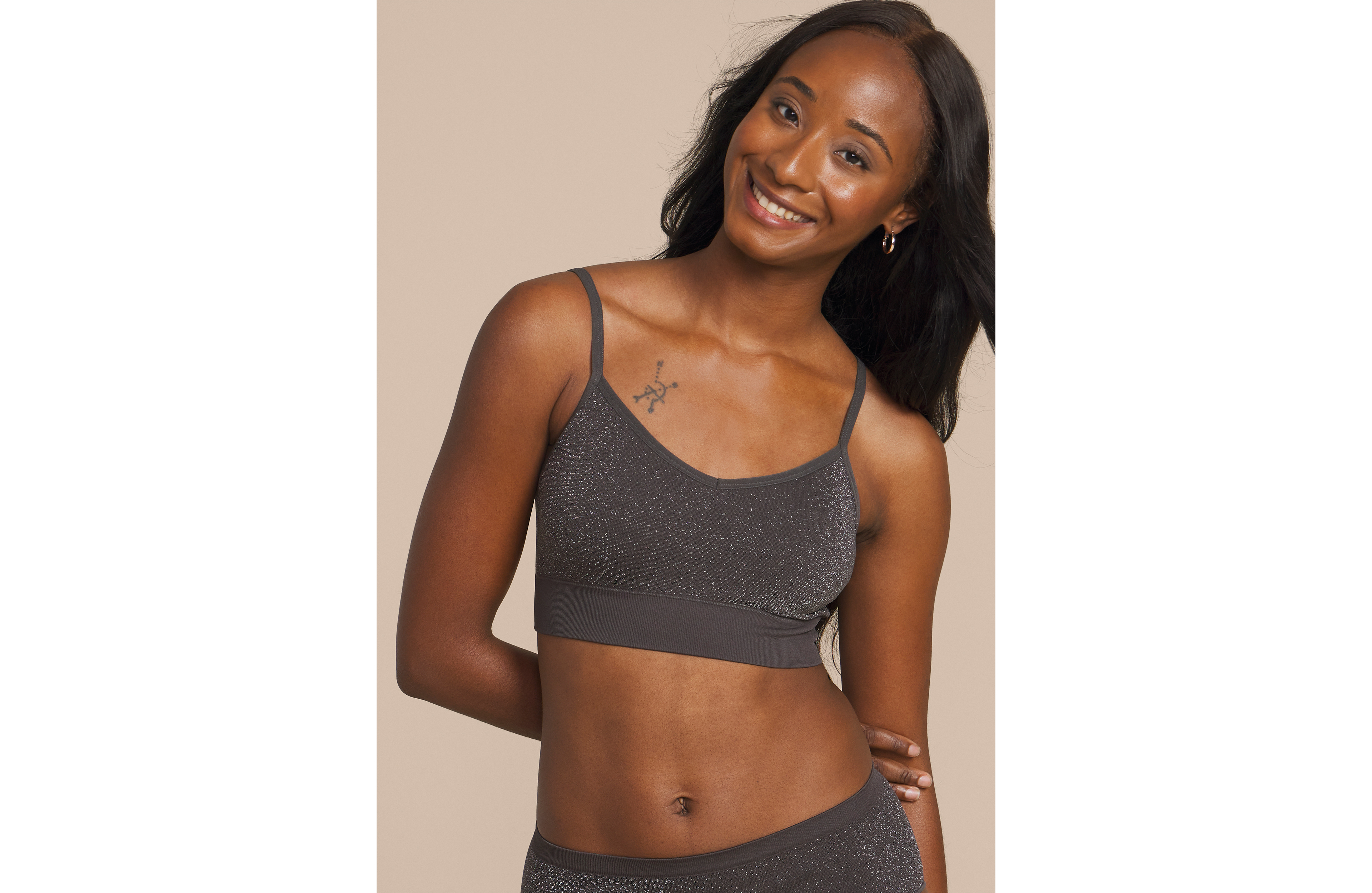 True Stretch Shimmer Seamless Bralette