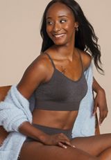 True Stretch Shimmer Seamless Bralette, C205, small