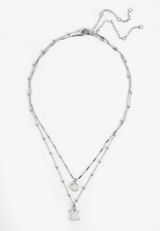 Halloween Ghost Double Layered Necklace, , small
