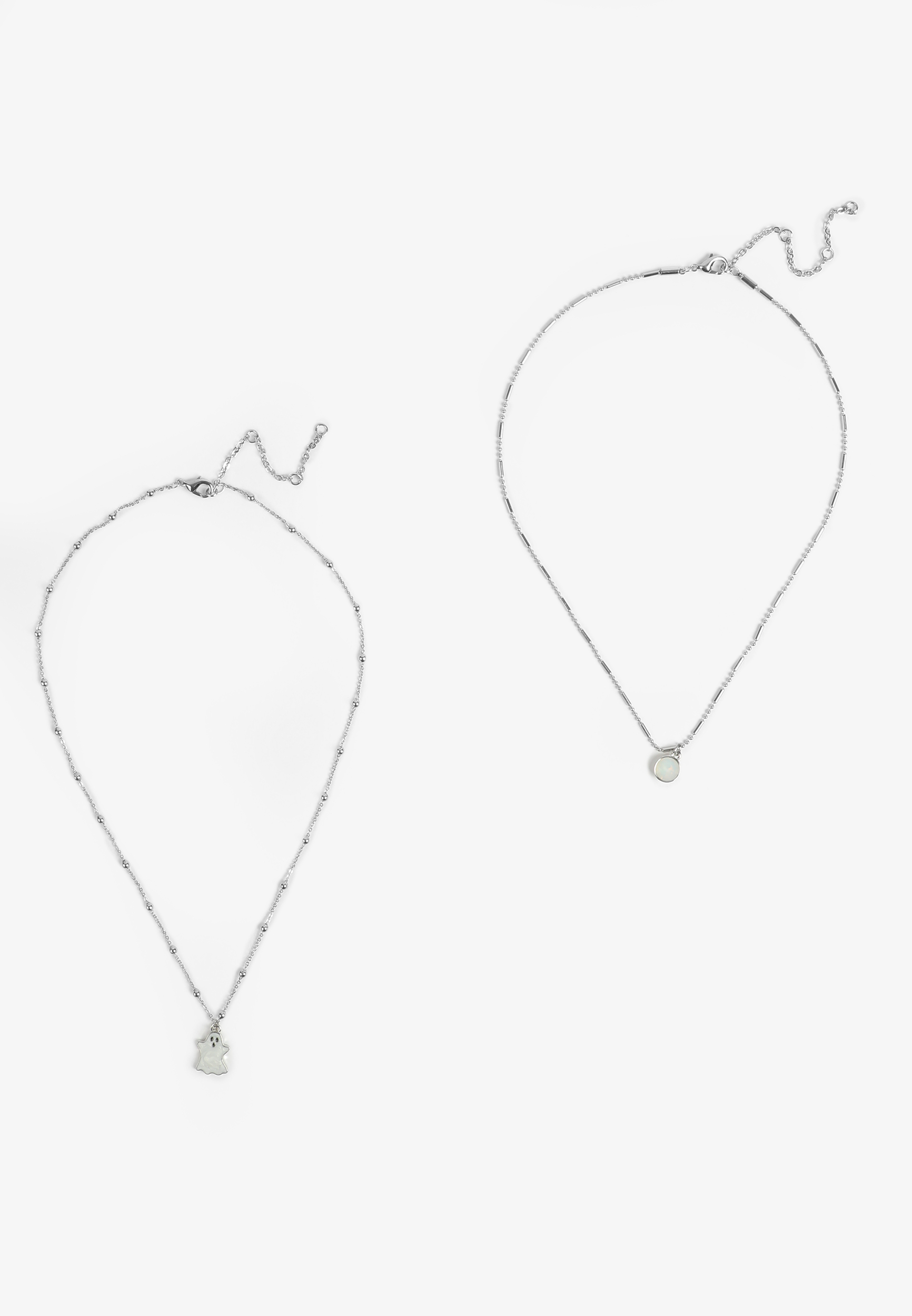 Halloween Ghost Double Layered Necklace, , large