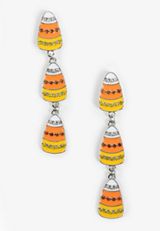 Candy Corn Drop Earrings, , small