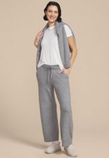 Cozier Than Cashmere Sweater Pant, LIGHT HEATHER GRAY, small