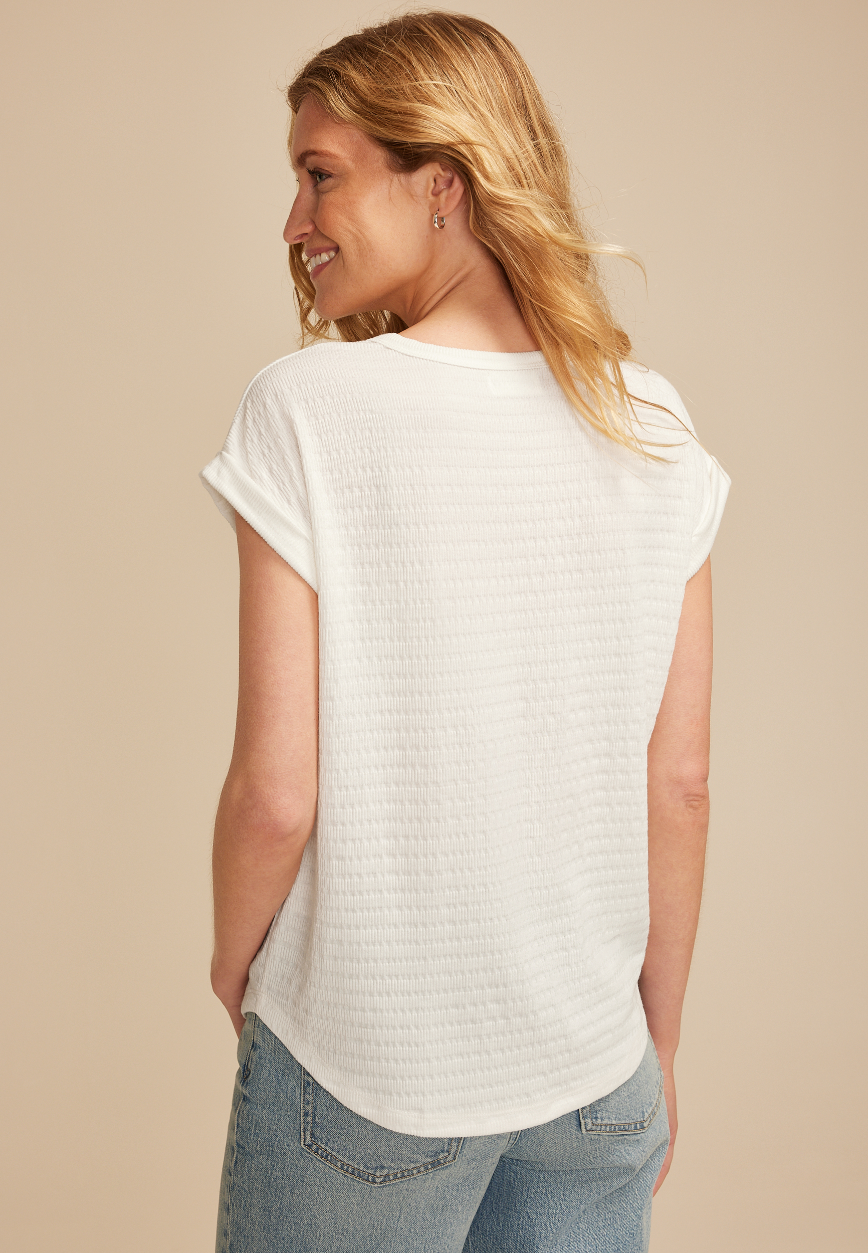 24/7 Tucker Ribbed Clara Tee, C1212, large