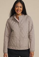 Lightweight Quilted Puffer Jacket, CINDER, small