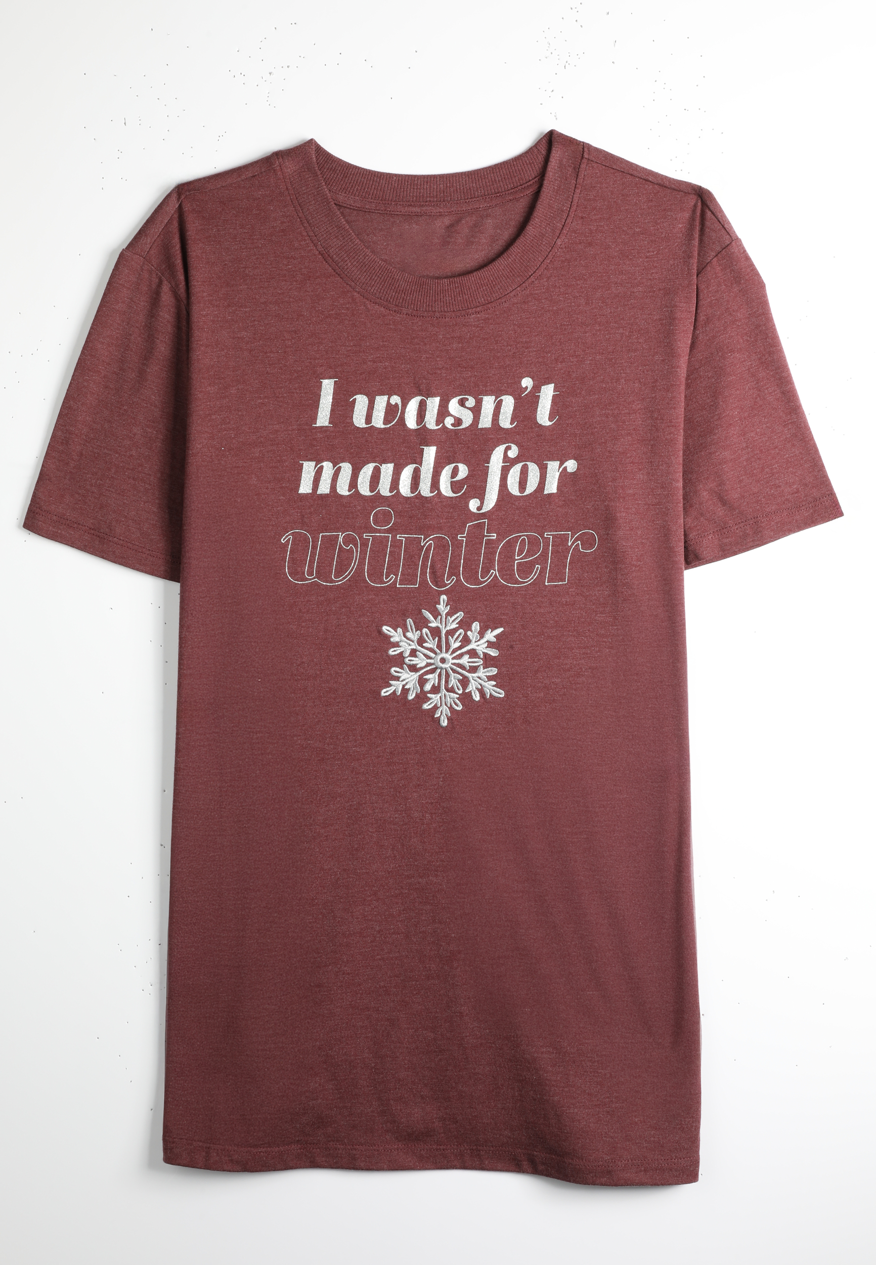 Plus Size I Wasnt Made For Winter Oversized Fit Graphic Tee