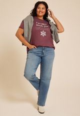 Plus Size I Wasnt Made For Winter Oversized Fit Graphic Tee, , small