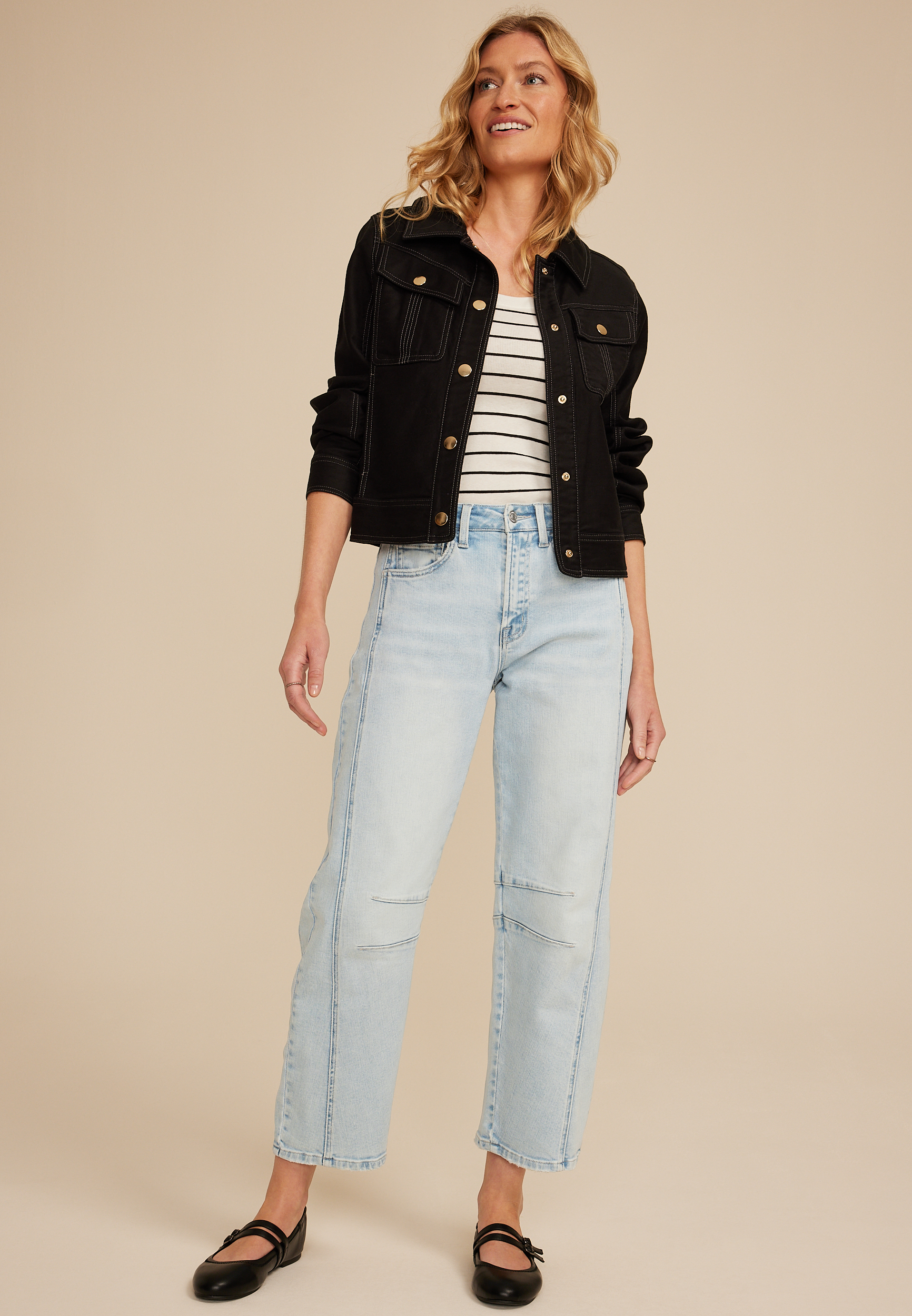 Flying Monkey&trade; High Rise Barrel Jean, C2806, large