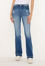 KanCan&trade; High Rise Released Hem Inset Bootcut Jeans, C258, small