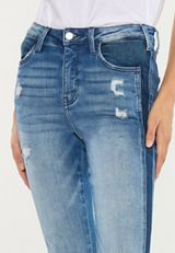 KanCan&trade; High Rise Released Hem Inset Bootcut Jeans, C258, small