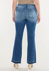 Plus Size KanCan&trade; High Rise Released Hem Inset Bootcut Jeans, DARK SANDBLAST, small