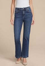 Flying Monkey&trade; Dark High Rise Destructed Hem Slim Boot Jean, C258, small