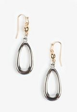 Mixed Metal Oval Earrings, C5967, small