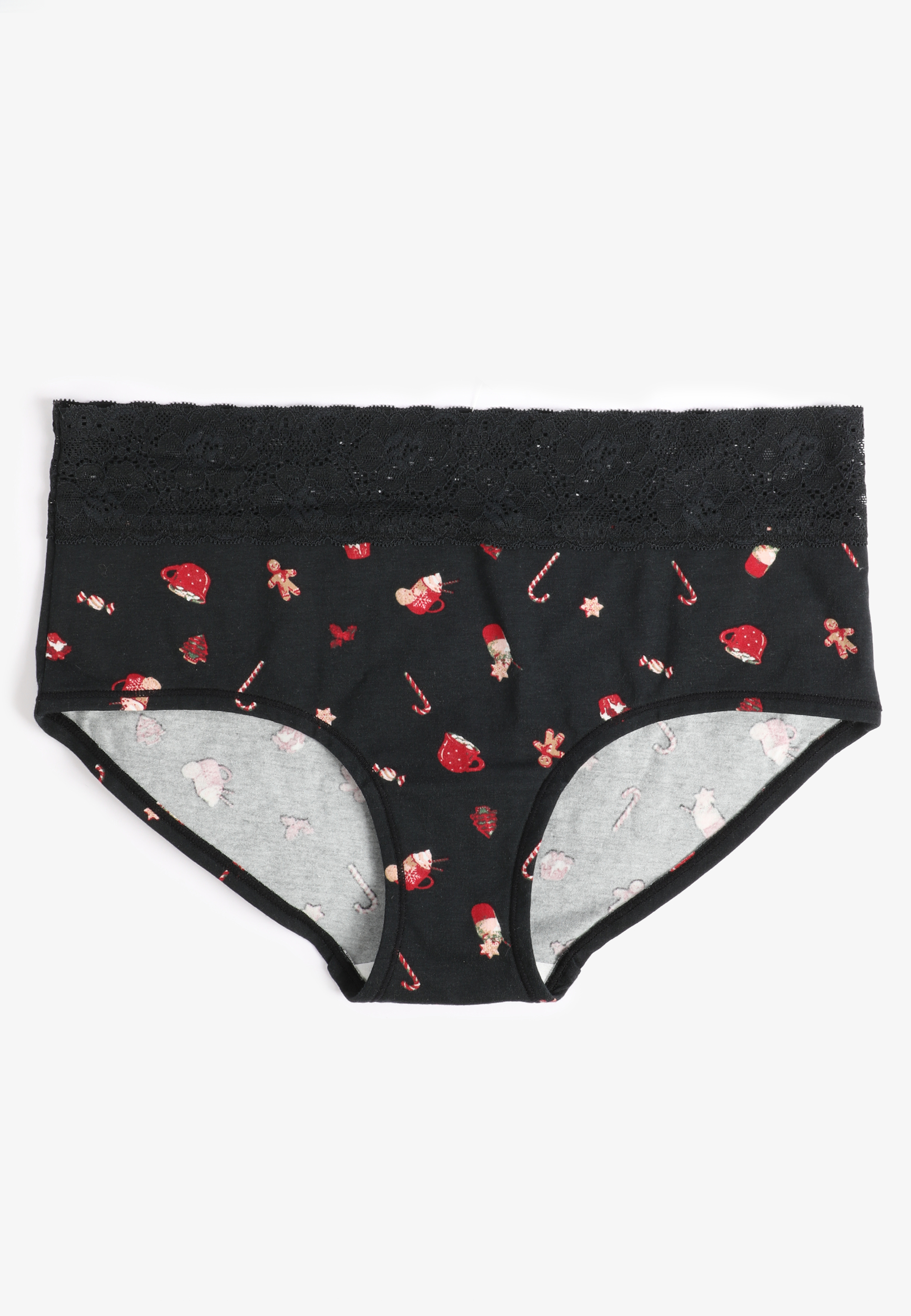 Simply Comfy Cotton Gingerbread Print Boybrief Panty