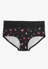 Simply Comfy Cotton Gingerbread Print Boybrief Panty, , small