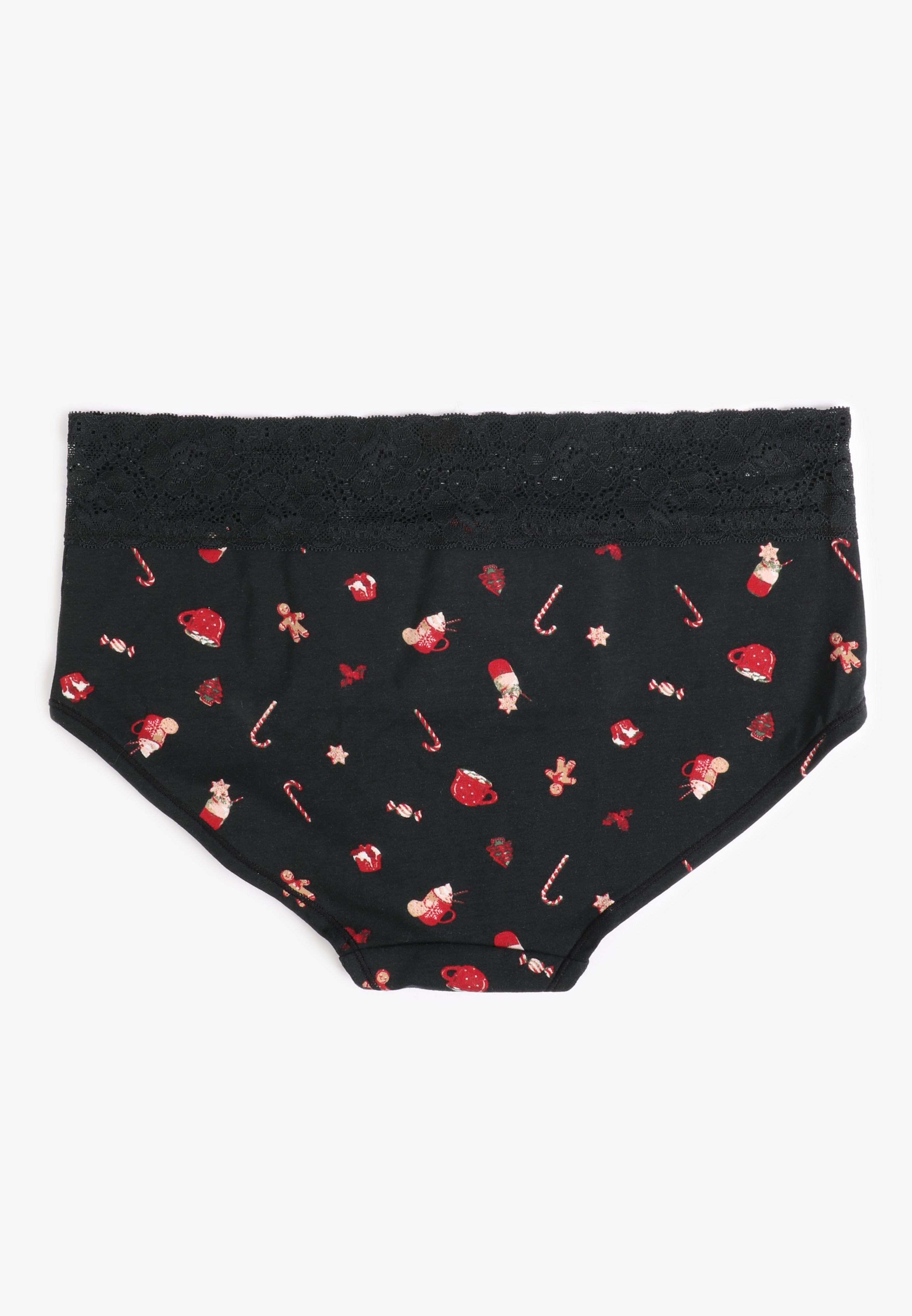 Simply Comfy Cotton Gingerbread Print Boybrief Panty, , large