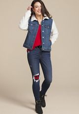 Sherpa Denim Mix Jacket, , small