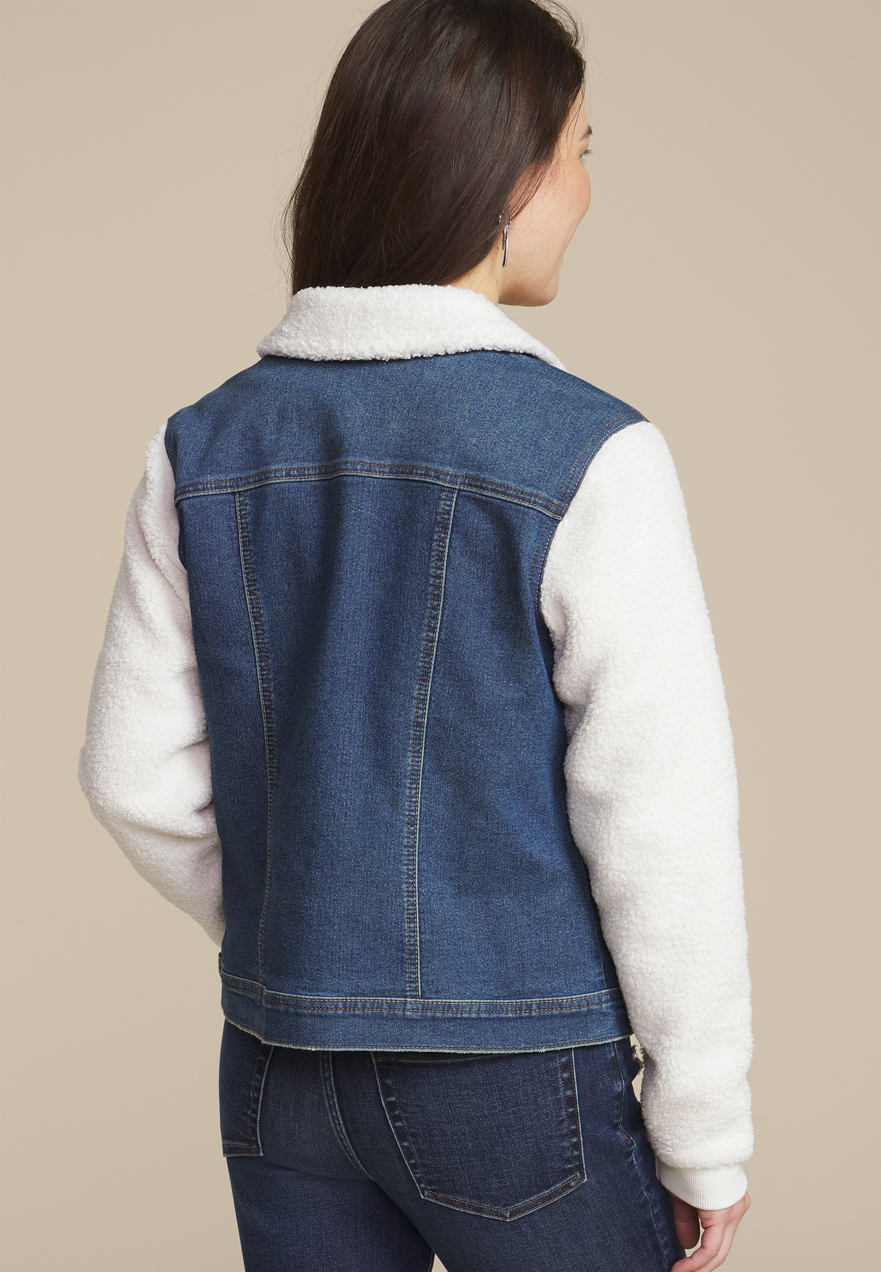Sherpa Denim Mix Jacket, , large