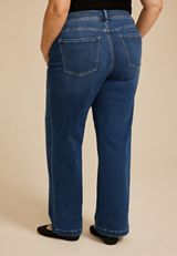Plus Size Flying Monkey&trade; Dark High Rise Wide Leg Jean, DARK SANDBLAST, small