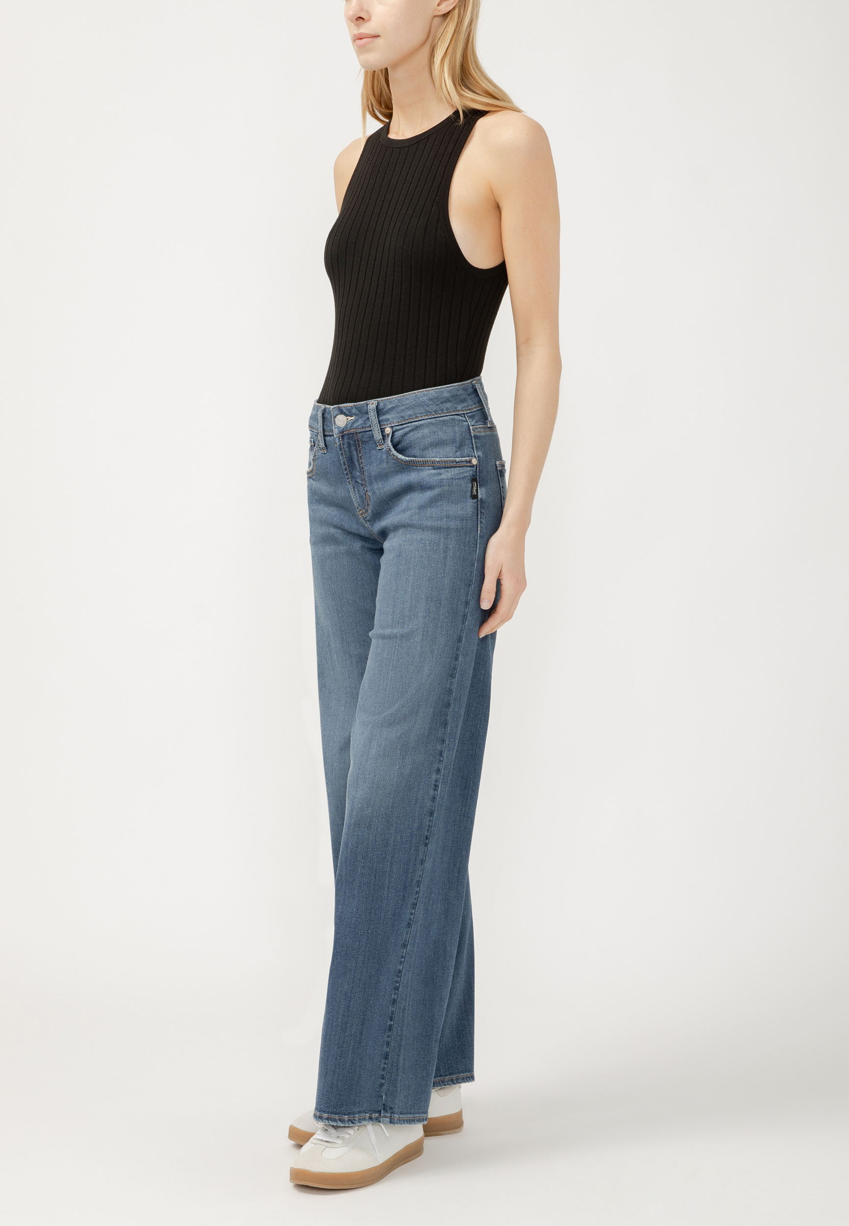 Silver Jeans Co.&reg; Suki Curvy Mid Rise Wide Leg Jean, C258, large