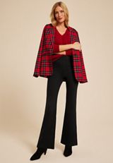 Ponte Pull On High Rise Flare Pant, BLACK, small