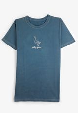 Silly Goose Relaxed Graphic Tee, BLUE, small
