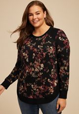 Plus Size Haven Floral Round Hem Tunic, C1756, small