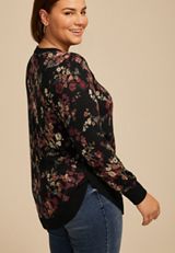 Plus Size Haven Floral Round Hem Tunic, C1756, small