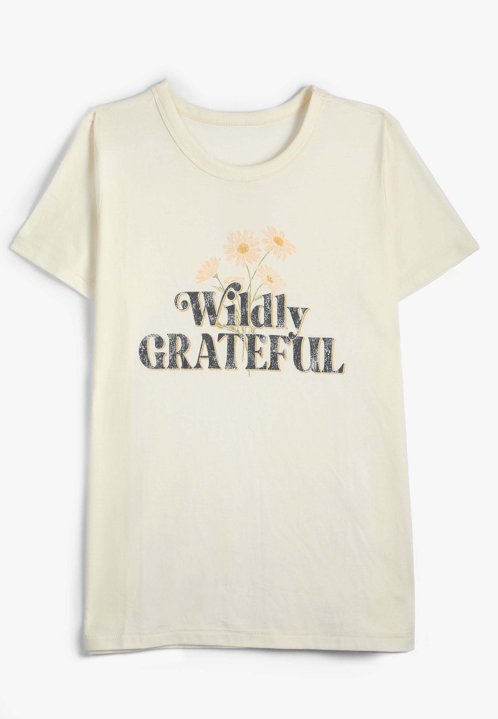 Wildly Grateful Classic Fit Graphic Tee, C2789, large