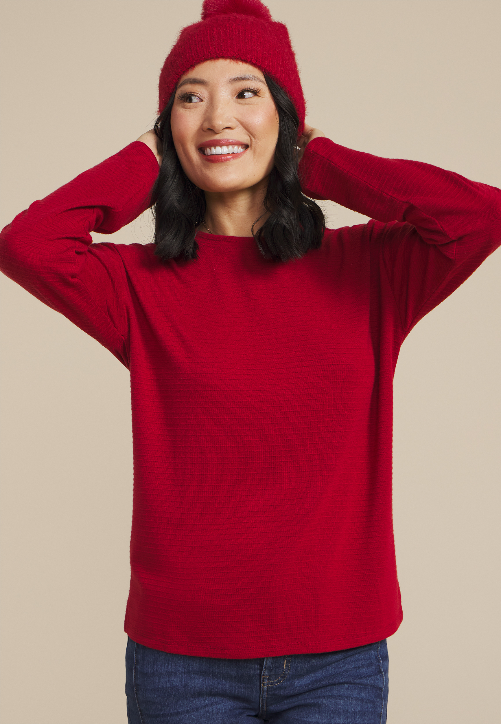 24/7 Ottoman Rib Long Sleeve Tee